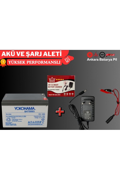 YOKOHAMA 12V 14 AH VE 1 AMPER AKÜ ŞARJ CİHAZI YOKOHAMA 12V 14 AH VE 1 AMPER AKÜ ŞARJ CİHAZI